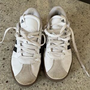 Adidas White and Black Casual Shoes